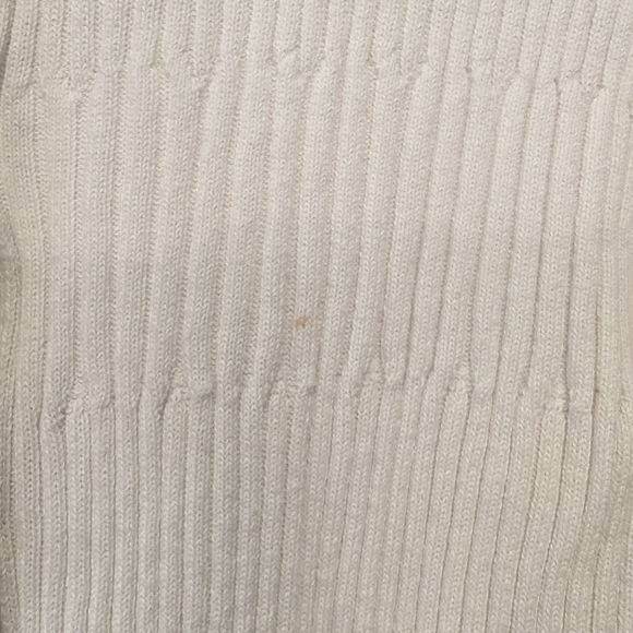 NIC+ZOE white cotton Blend black button closure ribbed Cardigan sweater plus XXL - Picture 7 of 9